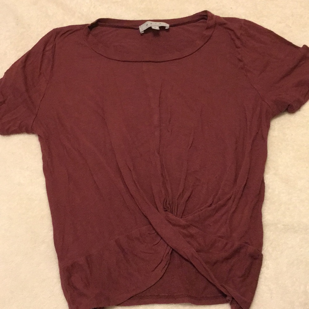 Marron Crop Shirt